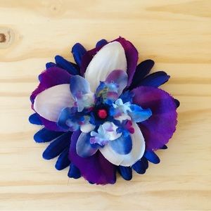 FREE WITH PURCHASE Purple Flower Hair Clip